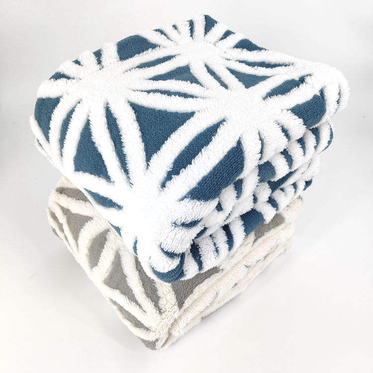 Polyester Home Deco Cozy Sherpa Throw Blanket